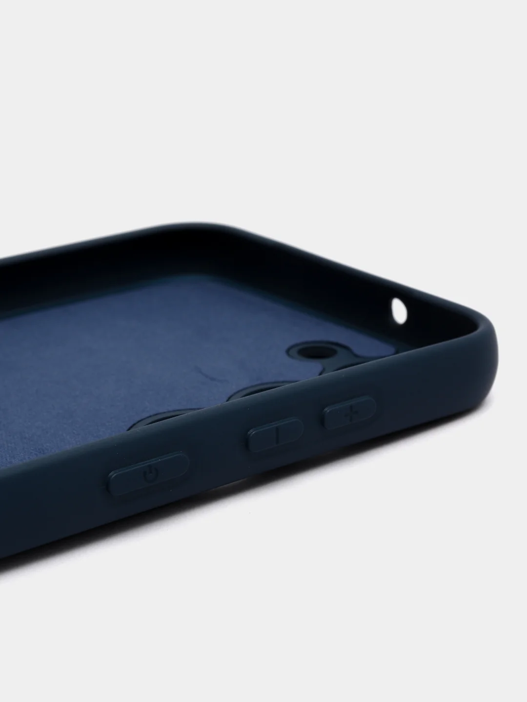 Темно-синий чехол для Samsung Galaxy S23 (Самсунг Галакси С23), силиконовый