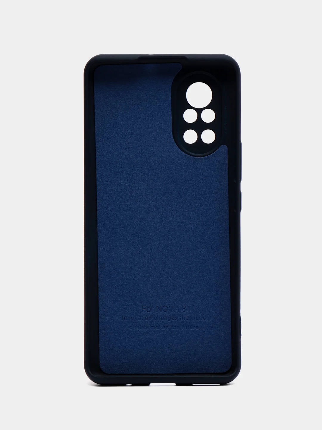 Темно-синий чехол силиконовый для Huawei Nova 8 (Хуавей Нова 8), Silicone Cover