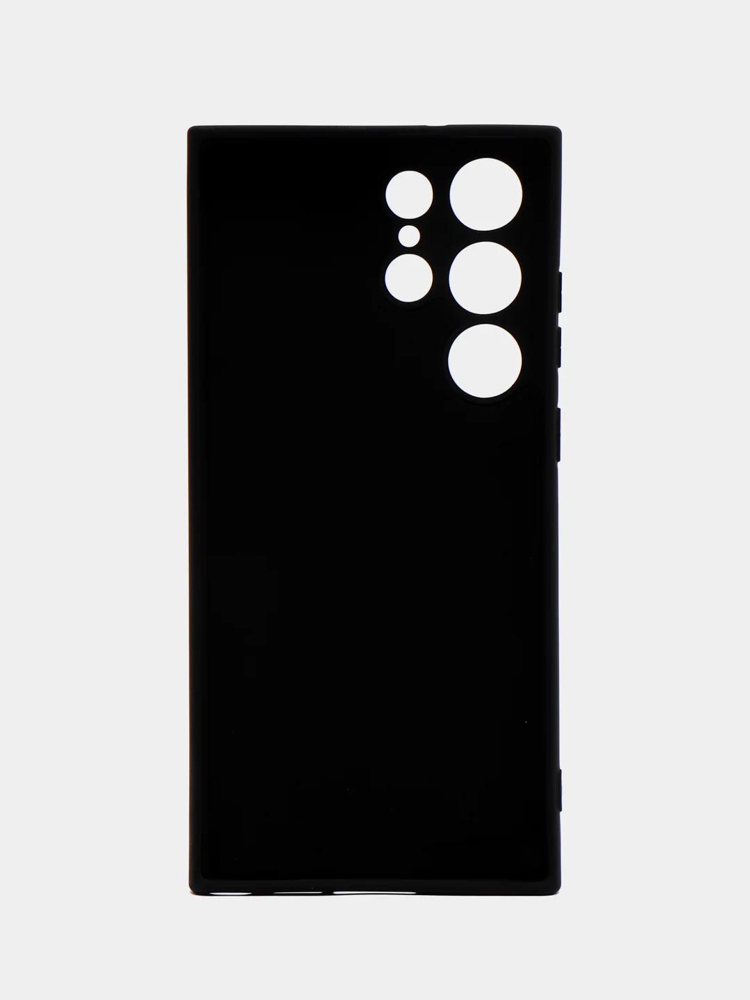 Черный чехол для Samsung Galaxy S23 Ultra (Самсунг Галакси С23 Ультра), силиконовый