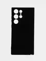 Черный чехол для Samsung Galaxy S23 Ultra (Самсунг Галакси С23 Ультра), силиконовый