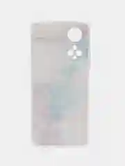 Ледяной силиконовый чехол на Honor X7 2022 / Хонор Х7 2022 прозрачный, с рисунком, защита камеры