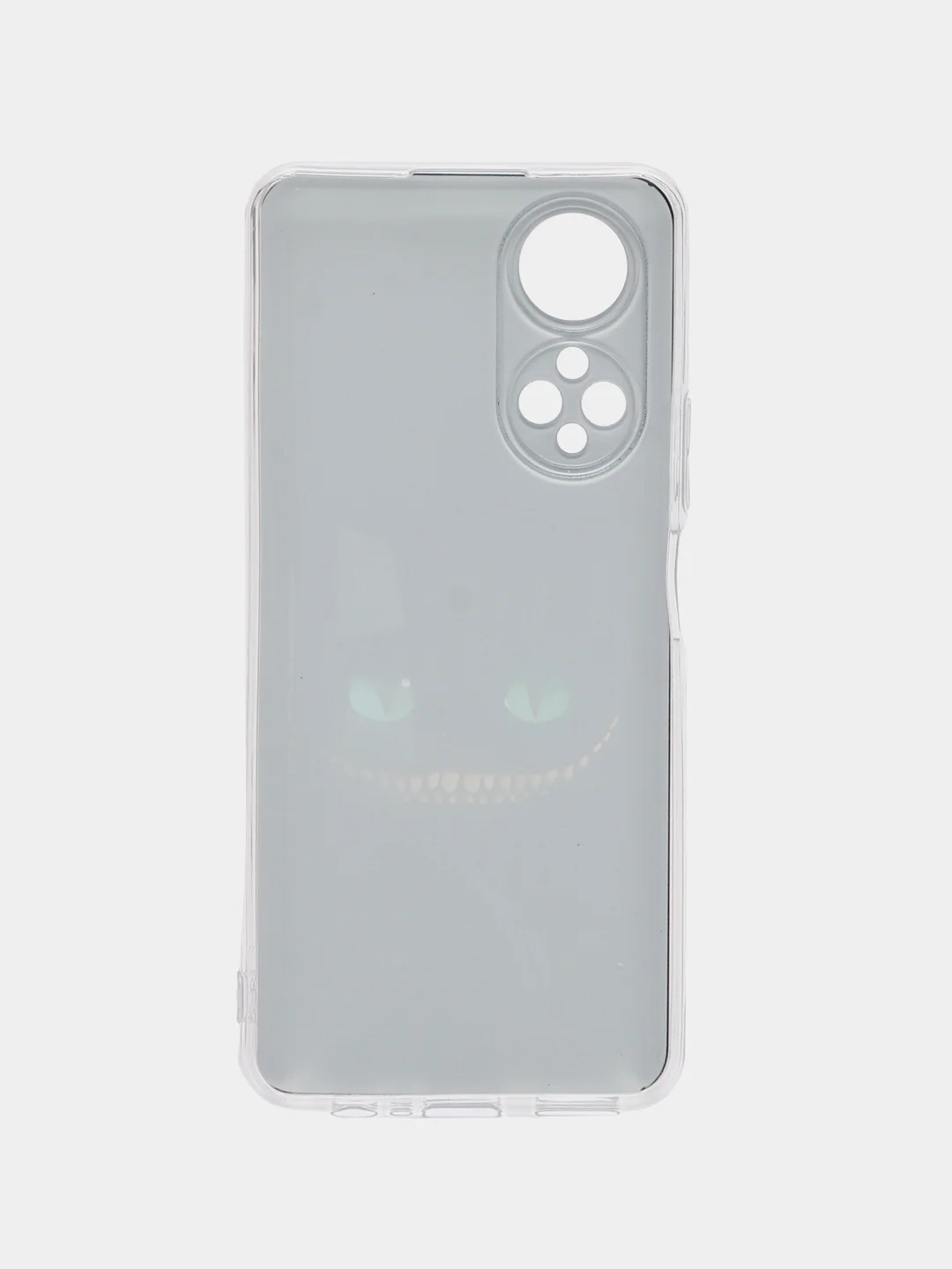 Черный силиконовый чехол на Honor X7 2022 / Хонор Х7 2022 прозрачный, с рисунком, защита камеры