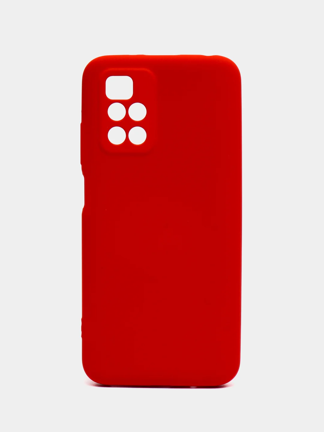 Красный чехол силиконовый Silicone Cover для Xiaomi Redmi 10 (Сяоми Редми 10)