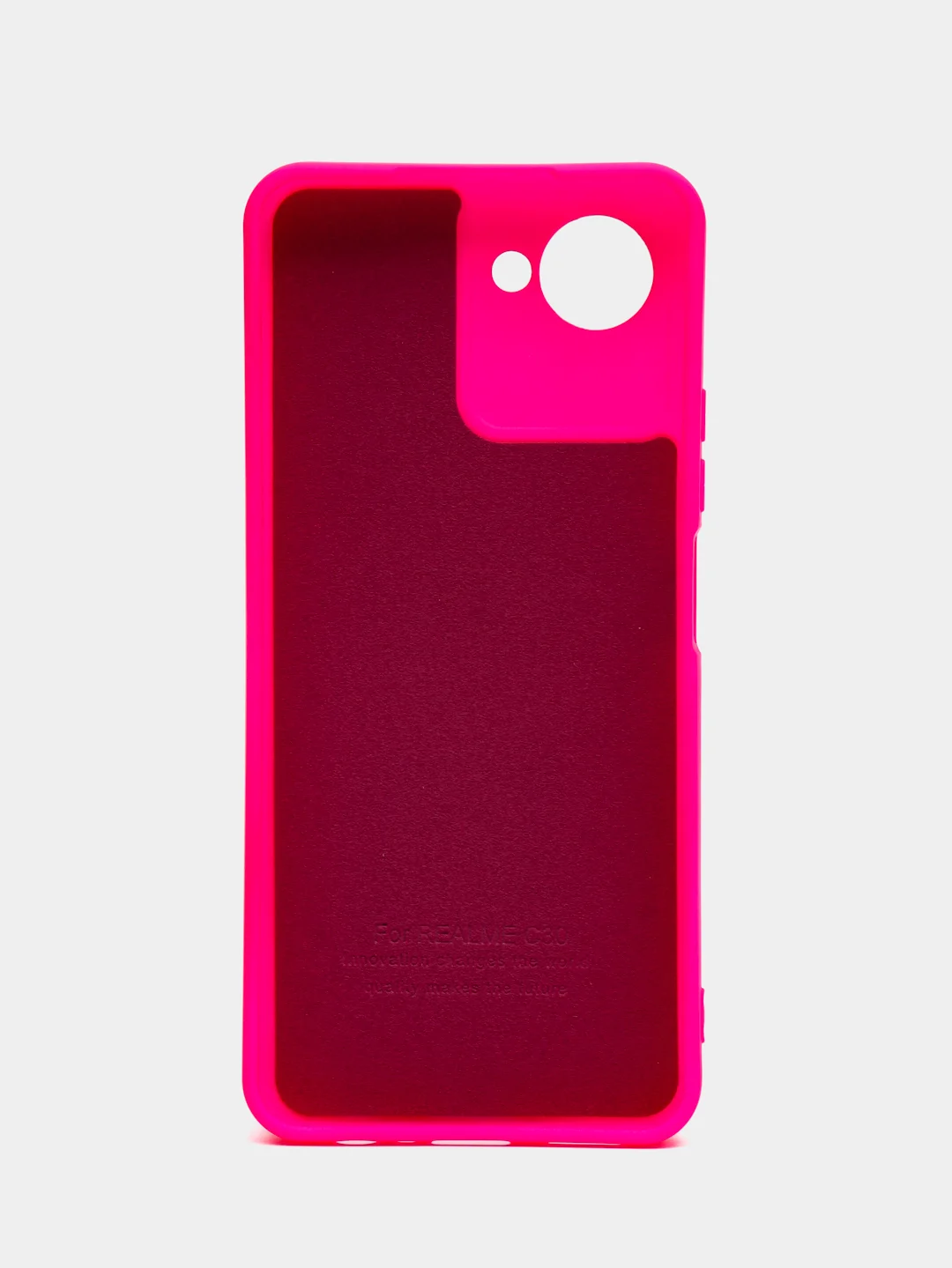 Тёмно-розовый чехол Silicone Cover для Realme C30 C30s Narzo 50i Prime Реалми С30 С30С Нарзо силиконовый