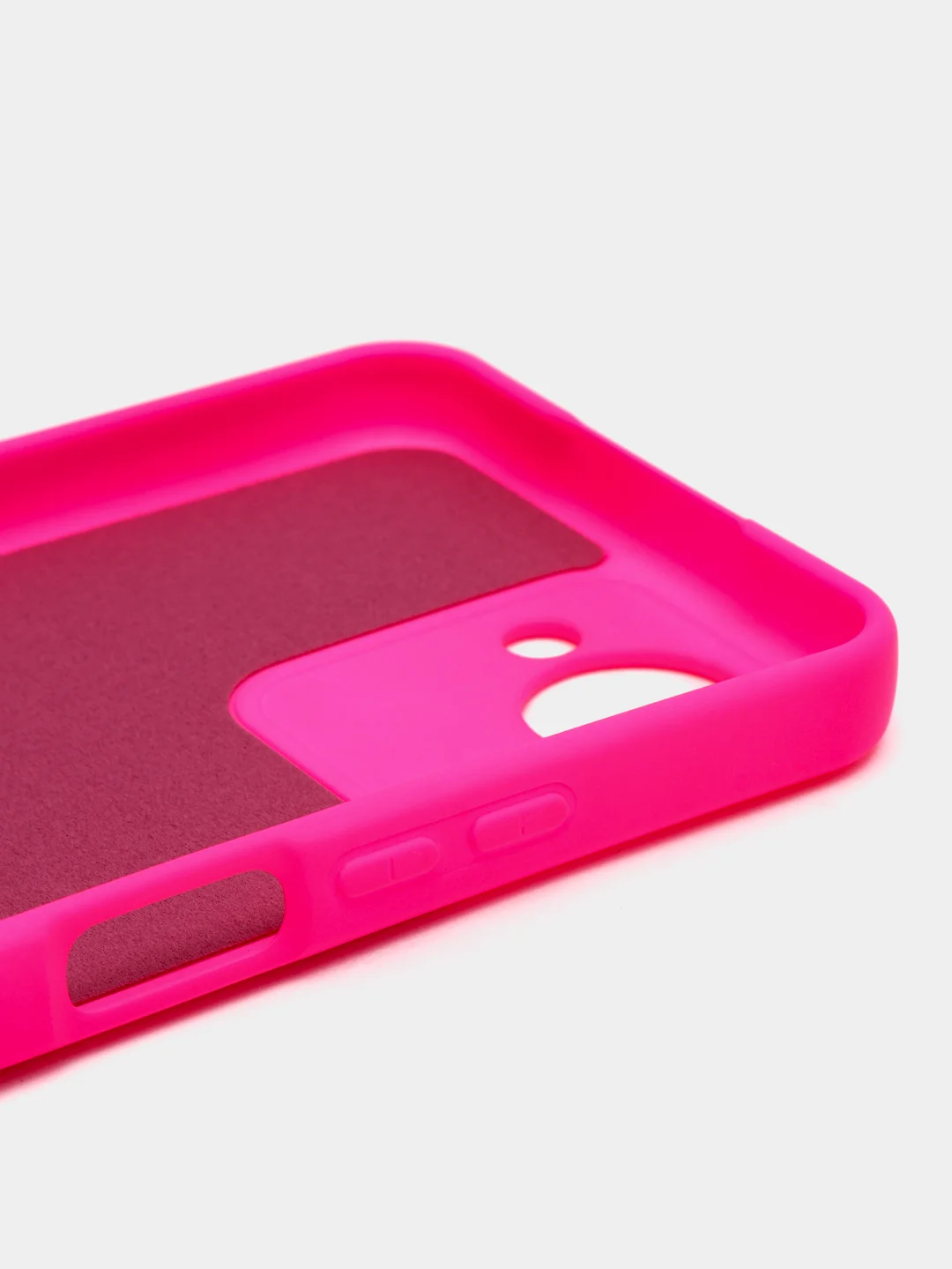 Тёмно-розовый чехол Silicone Cover для Realme C30 C30s Narzo 50i Prime Реалми С30 С30С Нарзо силиконовый