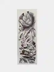 Лесной зеленый переводные временные водные татуировки  черно-белые(17X48 см) рукав