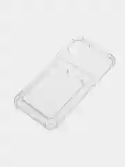 Чехол с карманом для карт iPhone 11/XR/12/13/XS/6s/7/8/SE/Pro/Max/Plus/mini, силиконовый
