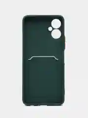 Зеленый чехол с отделением для пластиковой карты TECNO SPARK 9 PRO