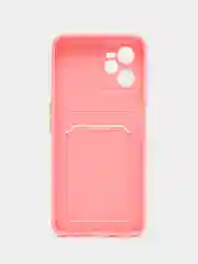Алый чехол REALME C35 с карманом для карт и защита камеры