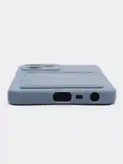 Серый чехол с защитой камеры и карманом для пластиковой карты для REALME C35