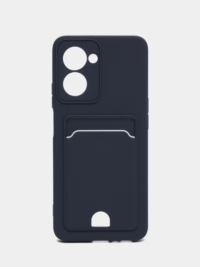 Зеленый чехол REALME C33 с защитой камеры и карманом для карты