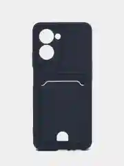 Зеленый чехол REALME C33 с защитой камеры и карманом для карты