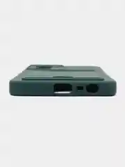 Зеленый чехол REALME C33 с защитой камеры и карманом для карты