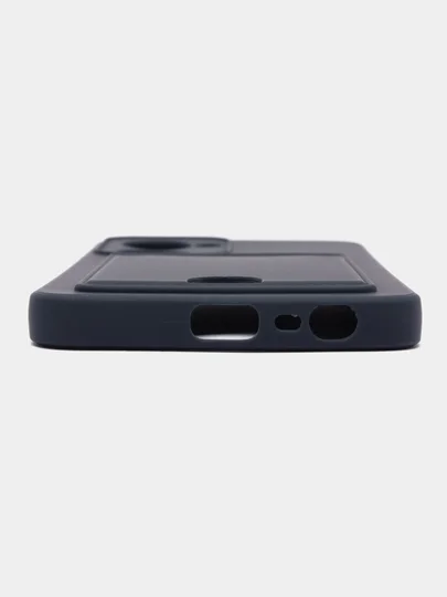 Темно-синий чехол REALME C33 с защитой камеры и карманом для карты