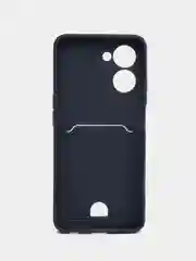 Темно-синий чехол REALME C33 с защитой камеры и карманом для карты