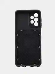 Темно-синий чехол Samsung Galaxy A23 (Самсунг Галакси А23), силиконовый с карманом для карты