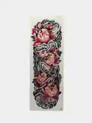 Молочный переводные временные водные татуировки  черно-белые(17X48 см) рукав