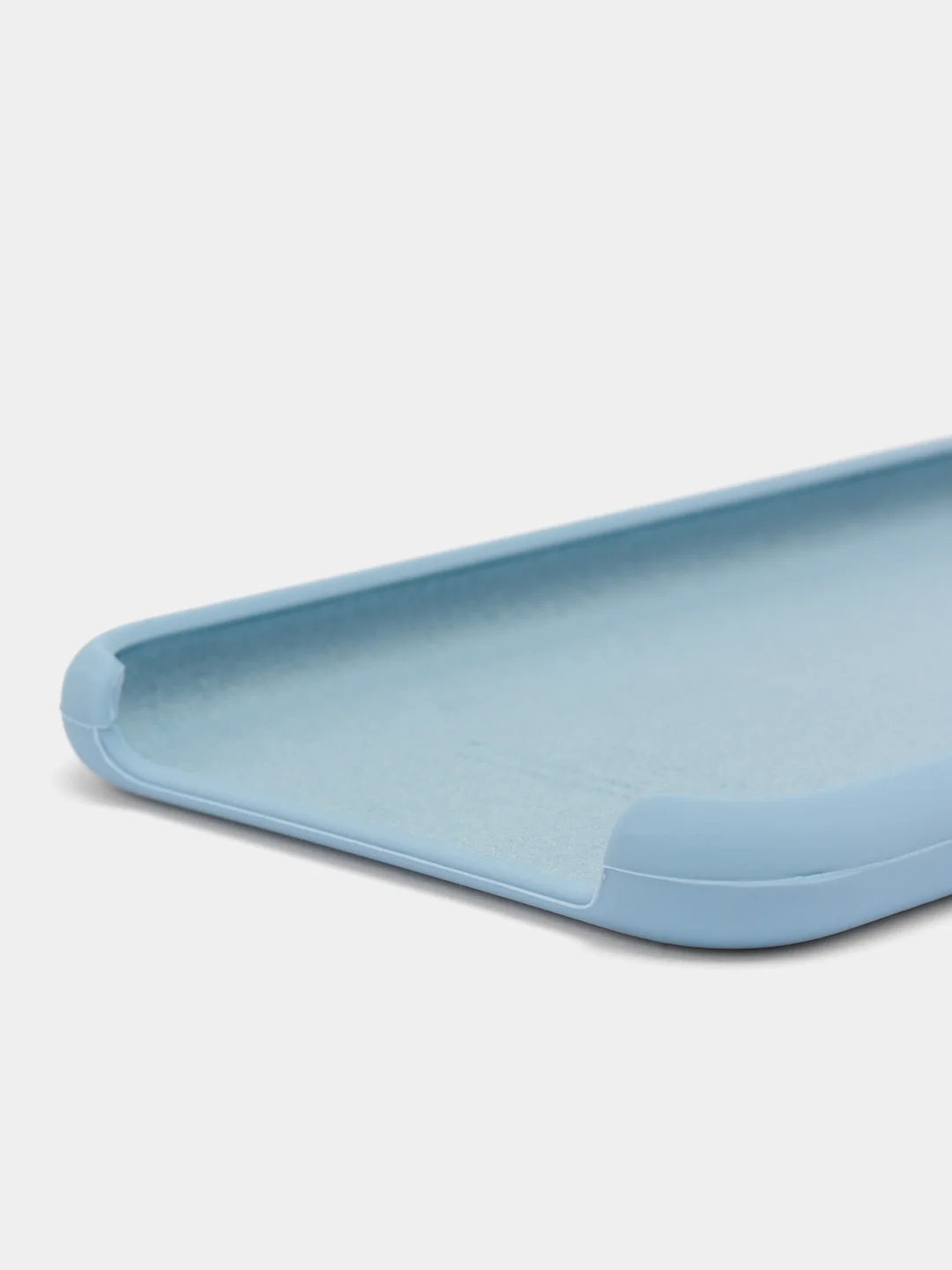 Синий меланж чехол Silicone Case для iPhone 7, 8, SE 2020, с открытым низом