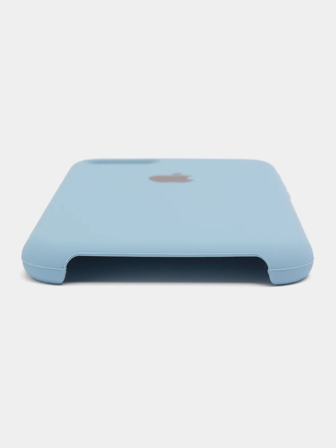 Синий меланж чехол Silicone Case для iPhone 7, 8, SE 2020, с открытым низом