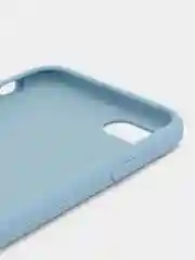 Синий меланж чехол Silicone Case для iPhone 7, 8, SE 2020, с открытым низом
