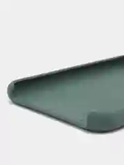 Тёмно-зелёный чехол Silicone Case для iPhone 7, 8, SE 2020, с открытым низом