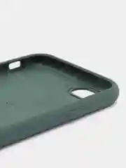 Тёмно-зелёный чехол Silicone Case для iPhone 7, 8, SE 2020, с открытым низом