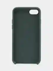 Тёмно-зелёный чехол Silicone Case для iPhone 7, 8, SE 2020, с открытым низом