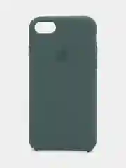 Тёмно-зелёный чехол Silicone Case для iPhone 7, 8, SE 2020, с открытым низом