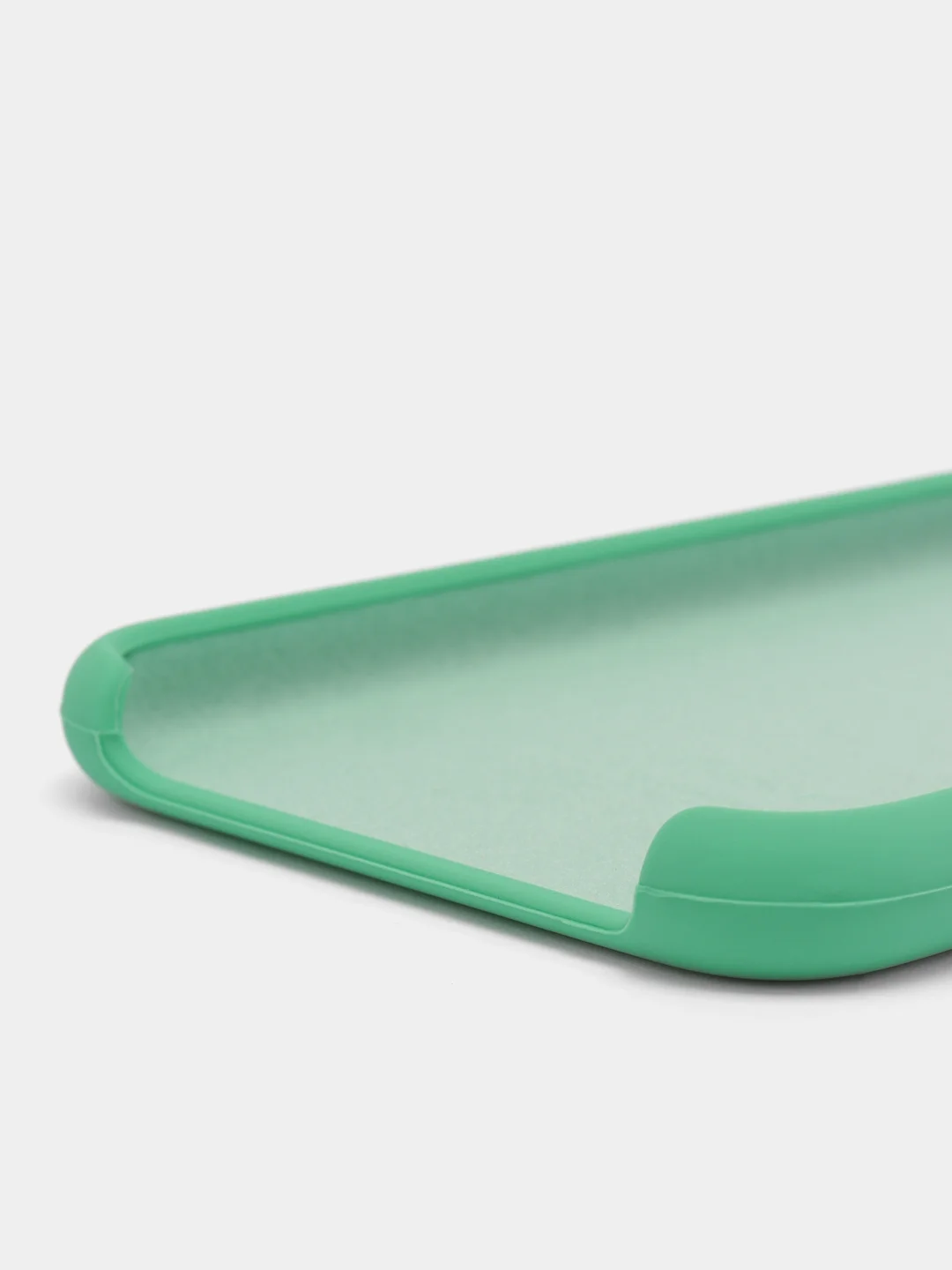 Мятный чехол Silicone Case для iPhone 7, 8, SE 2020, с открытым низом