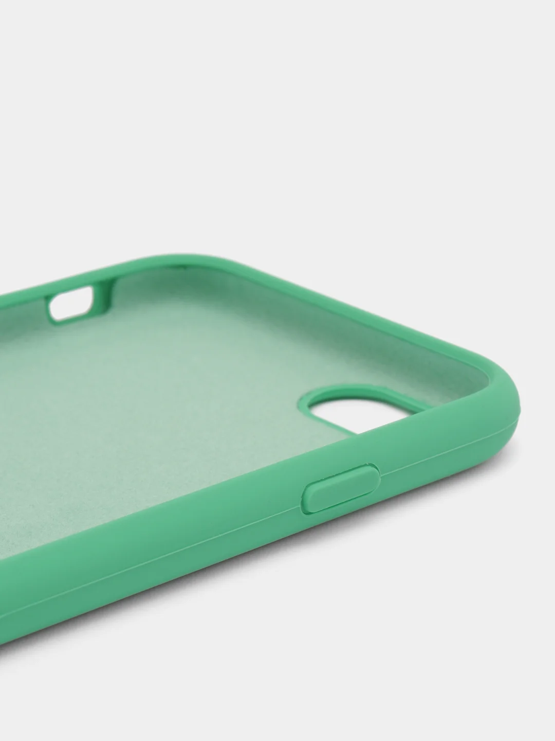 Мятный чехол Silicone Case для iPhone 7, 8, SE 2020, с открытым низом