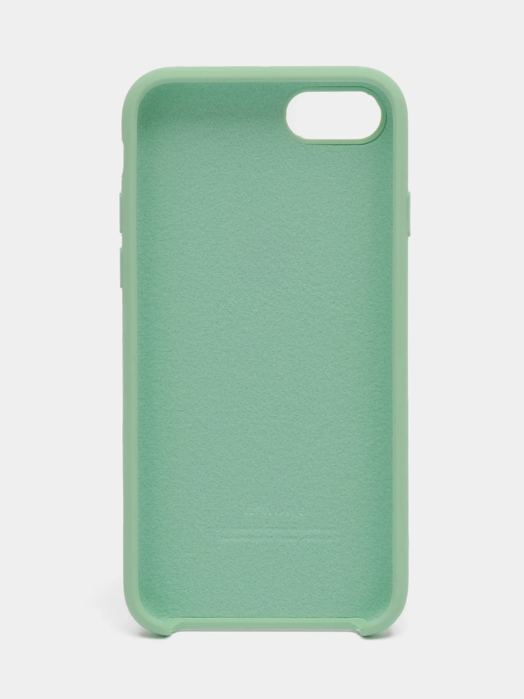 Лайм чехол Silicone Case для iPhone 7, 8, SE 2020, с открытым низом