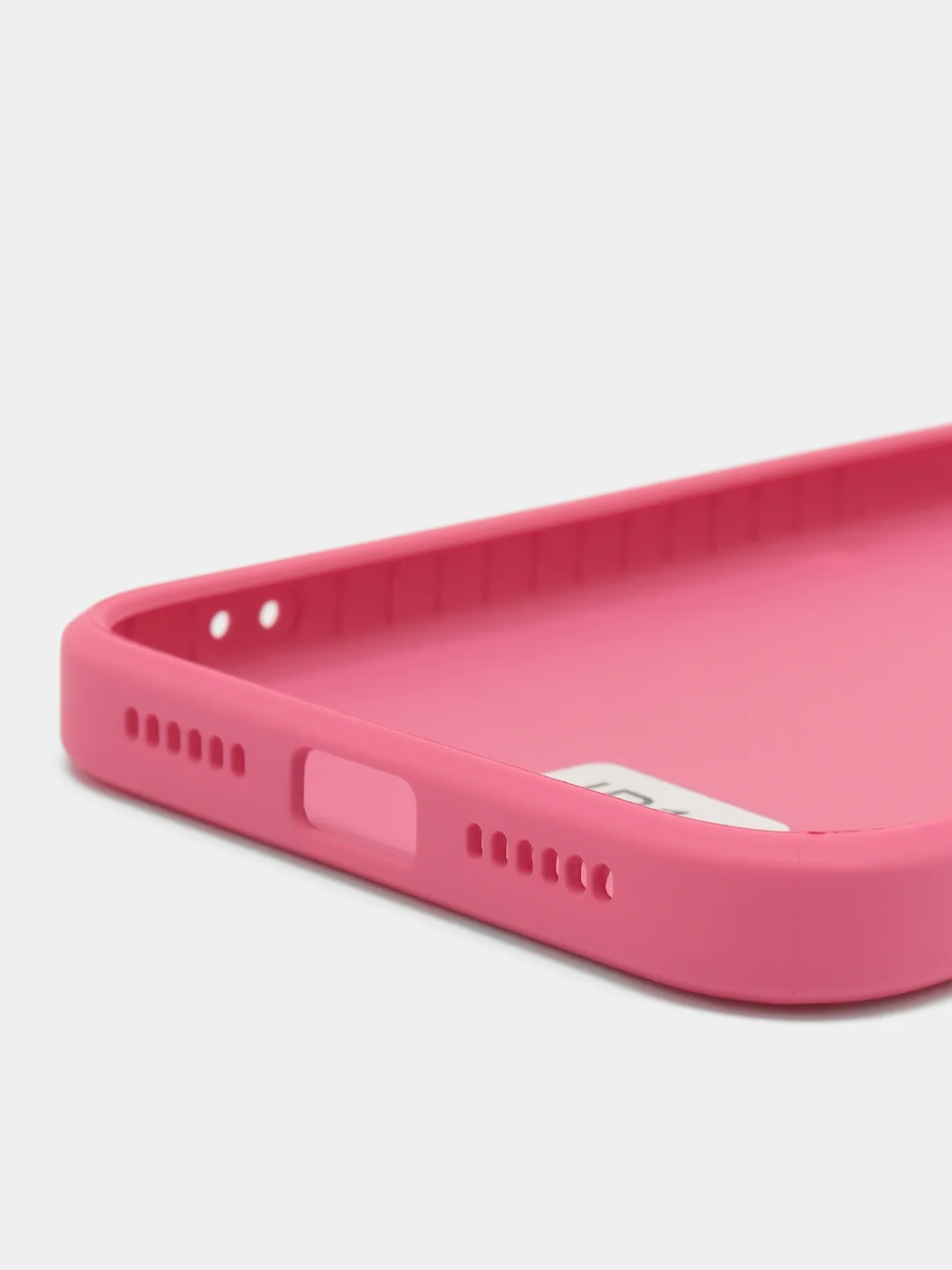 Тёмно-розовый чехол силиконовый со стеклянной панелью для Apple iPhone 11 (Айфон 11)