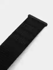 Черный нейлоновый ремешок на липучке для Apple Watch 38, 40, 41, 42, 44, 45 mm