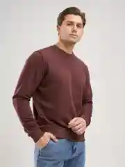 Шоколадный свитшот мужской BEJAMPER, базовый, без начеса