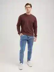 Шоколадный свитшот мужской BEJAMPER, базовый, без начеса