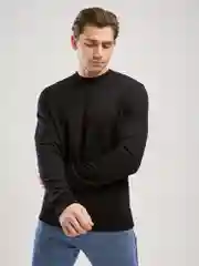 Черный свитшот мужской BEJAMPER, базовый, без начеса