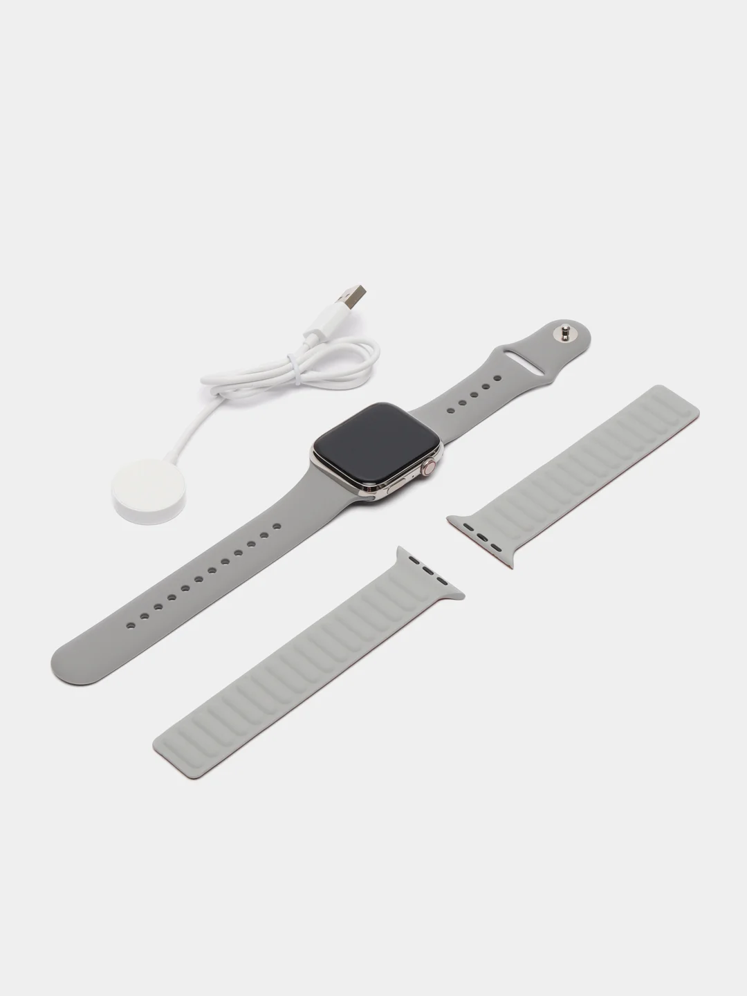 Серый умные смарт часы Smart watch DT NO.1 8 MAX DT8 Max, 45 мм