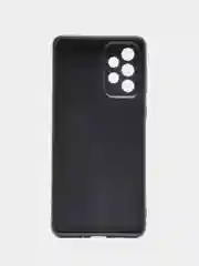 Черный чехол ROSCO для Samsung Galaxy A73 матовый, силиконовый с бортиком-защитой вокруг камер