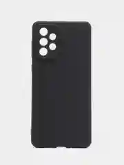 Черный чехол ROSCO для Samsung Galaxy A73 матовый, силиконовый с бортиком-защитой вокруг камер