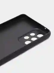 Черный чехол ROSCO для Samsung Galaxy A73 матовый, силиконовый с бортиком-защитой вокруг камер