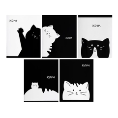 Общая тетрадь "Кот", 48 листов в линейку