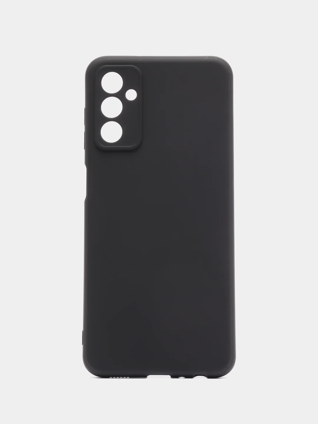 Черный чехол ROSCO для Samsung Galaxy M13, матовый, силиконовый, бортик вокруг камер