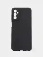 Черный чехол ROSCO для Samsung Galaxy M13, матовый, силиконовый, бортик вокруг камер