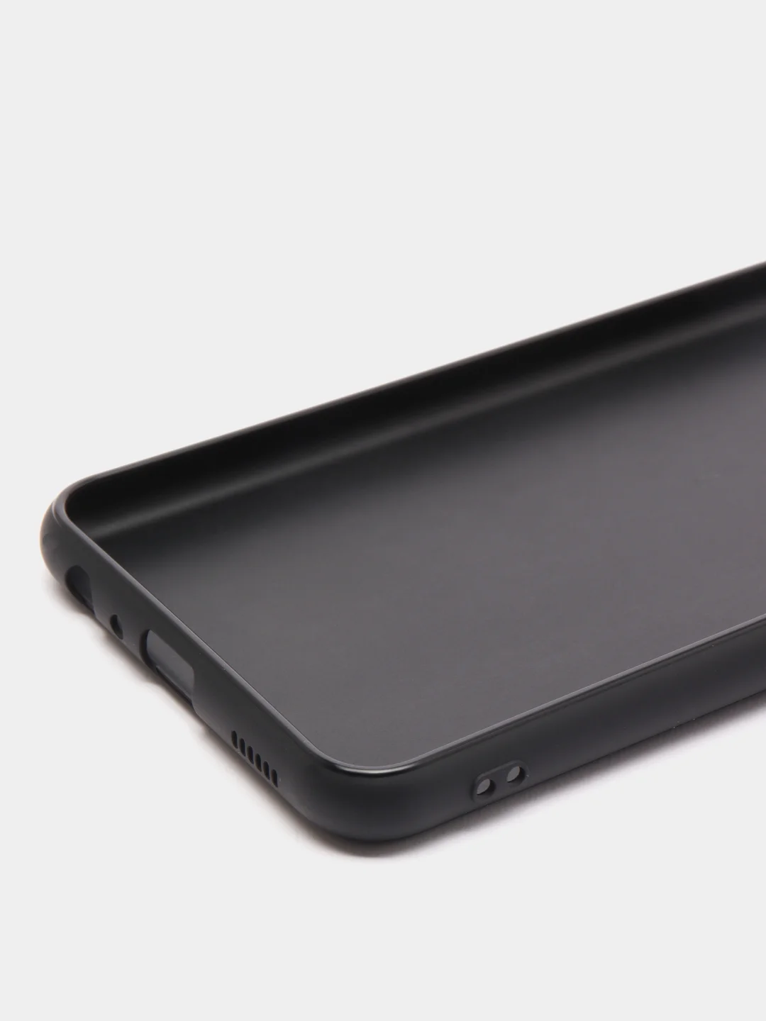 Черный чехол ROSCO для Samsung Galaxy M13, матовый, силиконовый, бортик вокруг камер