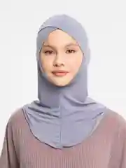 Серебряный подхиджабник наискосок