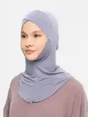 Серебряный подхиджабник наискосок