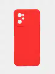 Красный силиконовый чехол для Realme 9i 4G / Oppo A96, (Реалми 9Ай / Оппо А96), прозрачный