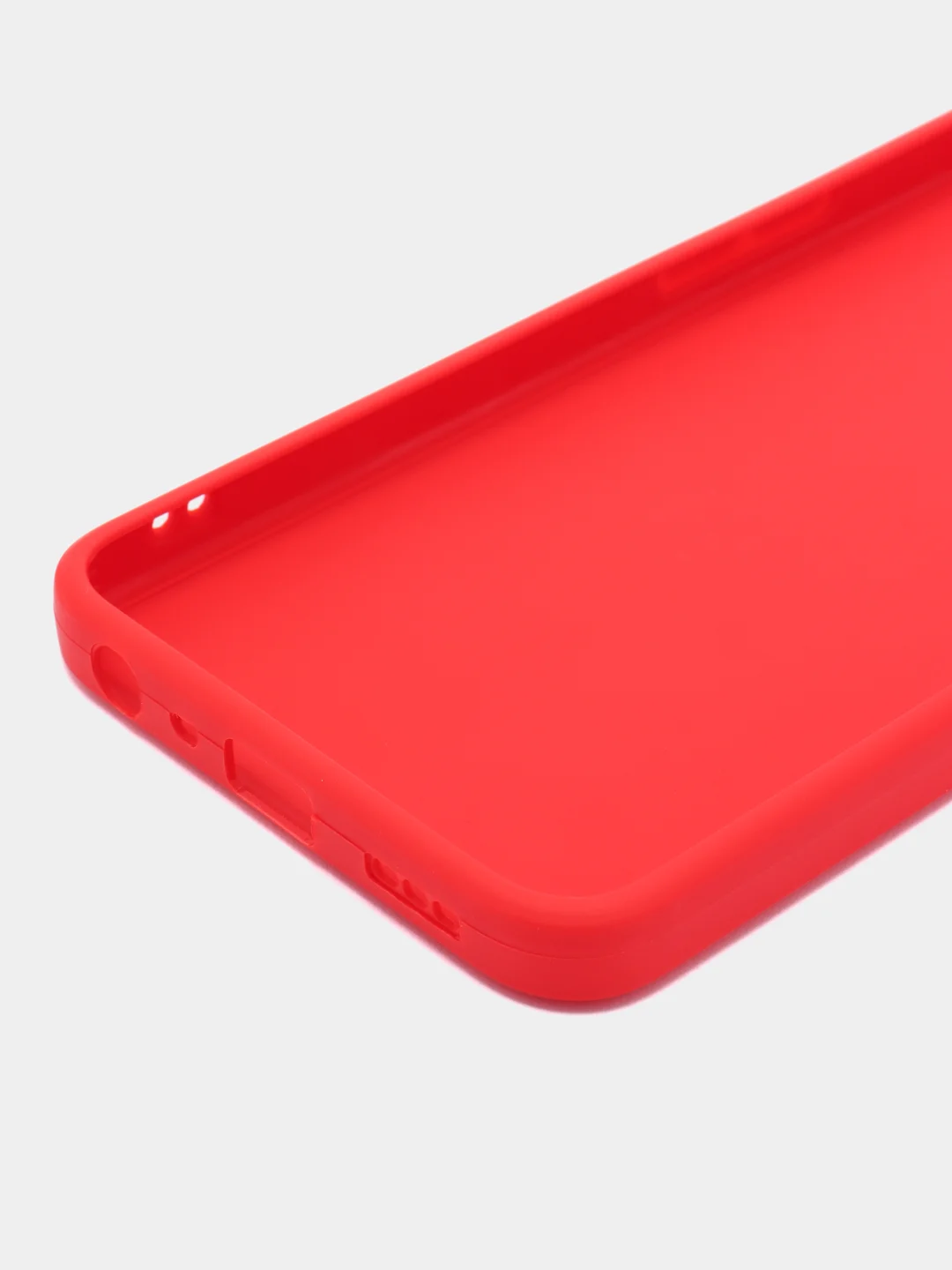 Красный силиконовый чехол для Realme 9i 4G / Oppo A96, (Реалми 9Ай / Оппо А96), прозрачный