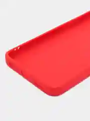 Красный силиконовый чехол для Realme 9i 4G / Oppo A96, (Реалми 9Ай / Оппо А96), прозрачный