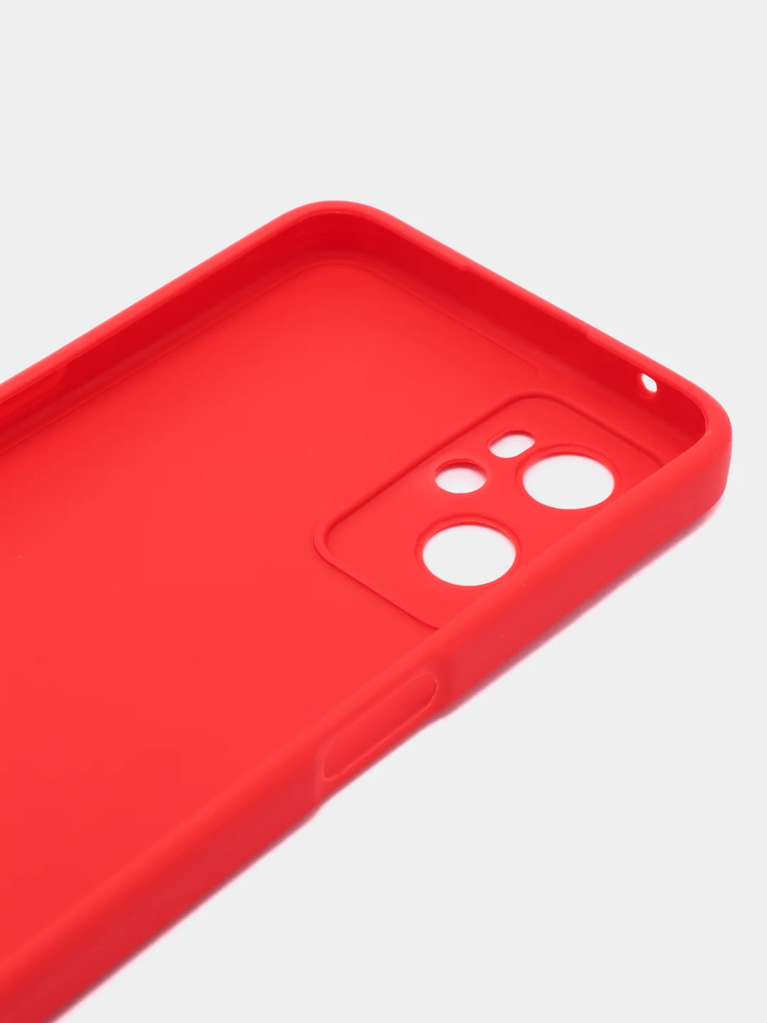 Красный силиконовый чехол для Realme 9i 4G / Oppo A96, (Реалми 9Ай / Оппо А96), прозрачный